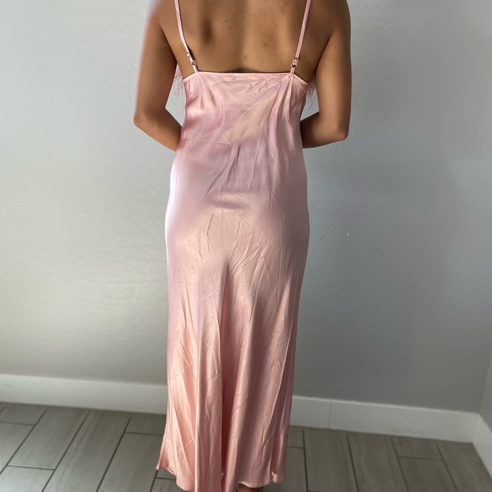 Sleeper Pink Satin Gown - Picture 3 of 6